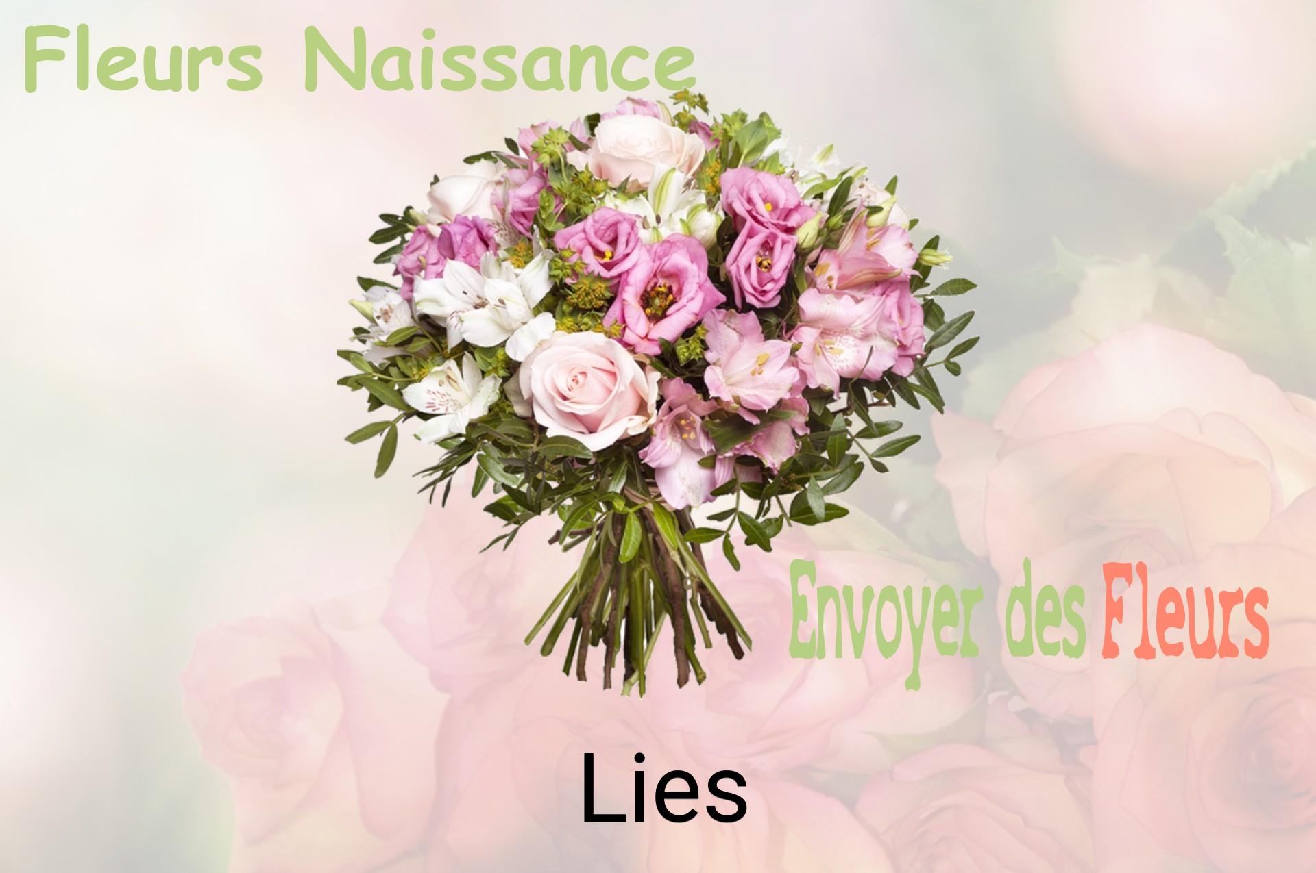 Bouquet de fleurs de naissance livré à Lies